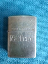 Zippo Marlboro Lighter 1932 - 1991 rare solid brass etched