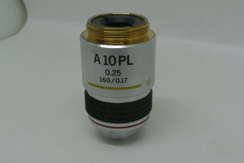 Olympus Microscope objective A 10 PL 10X/0.25 160/0.17 Phase Contrast CH2 BH2