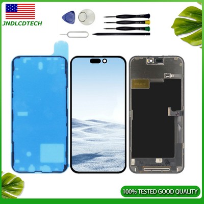 For iPhone 15 Pro Max LCD Display Touch Screen Assembly Incell Frame Bezel +Tool
