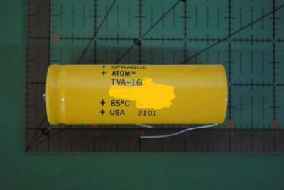160uF 350v Sprague Axial Electrolytic Capacitor TVA1623 ATOM Audio Tested x4