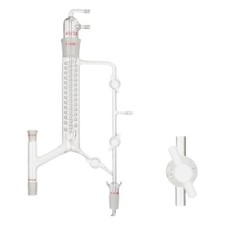 Chemistry Lab Glass Distillation Head Set Straight Serpentine Type Column