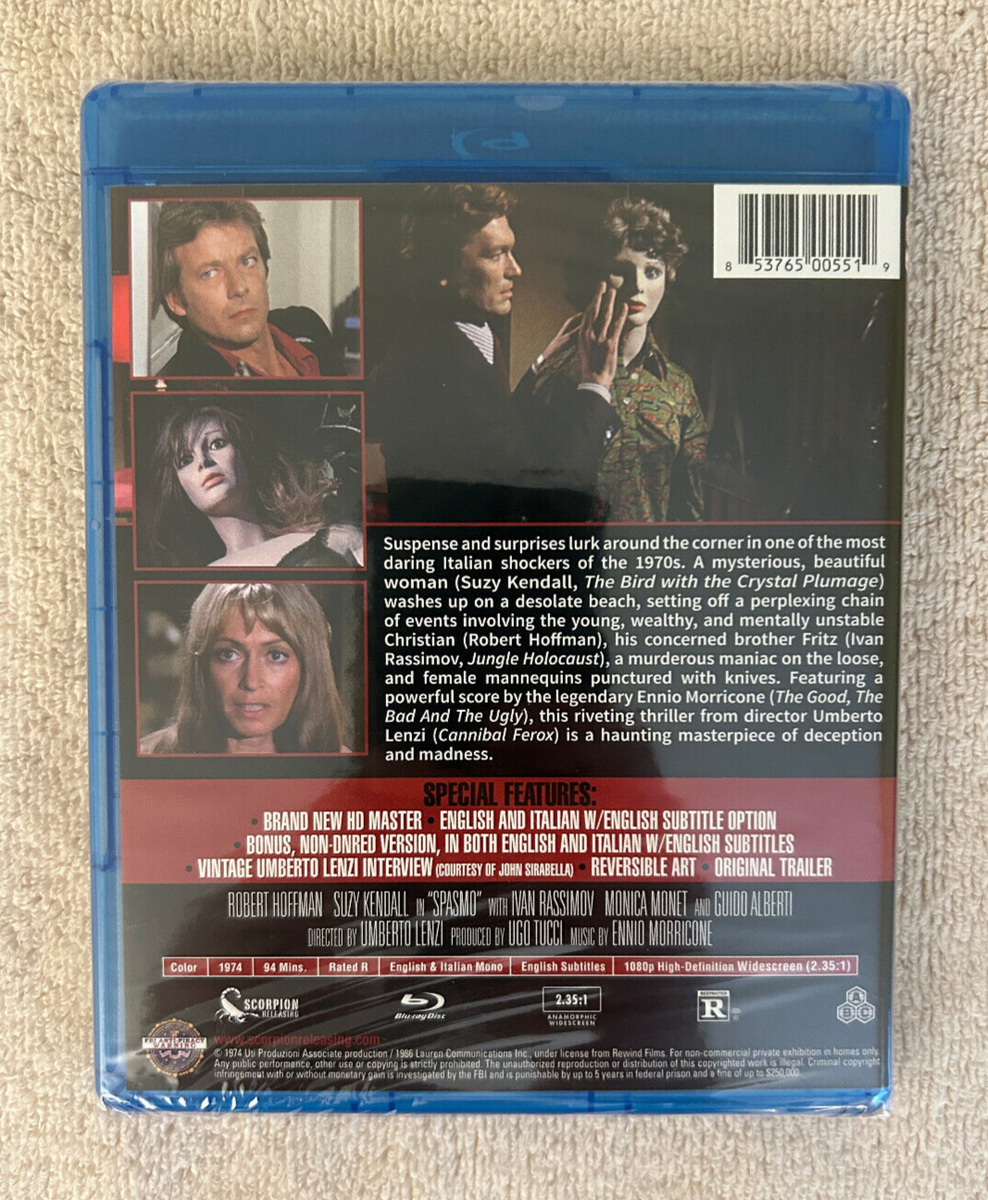 Spasmo (1974) Blu-ray Scorpion Releasing Umberto Lenzi (dir) 70s