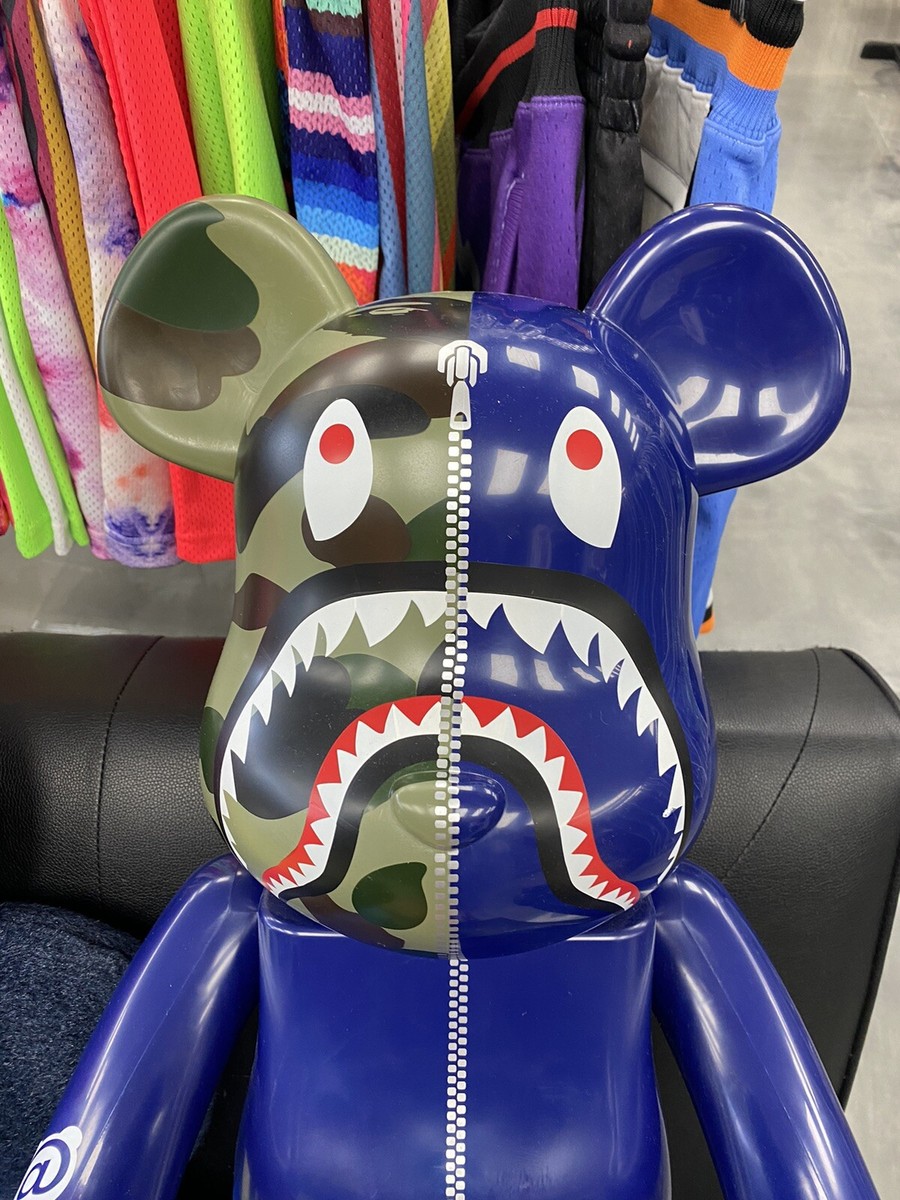 Medicom Bearbrick X Bape Camo Shark Navy 1000% 2017
