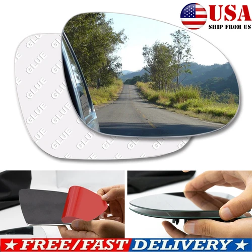 Mirror Glass + FULL Adhesive for VW Passat Rabbit Jetta GTI Passenger Side Right