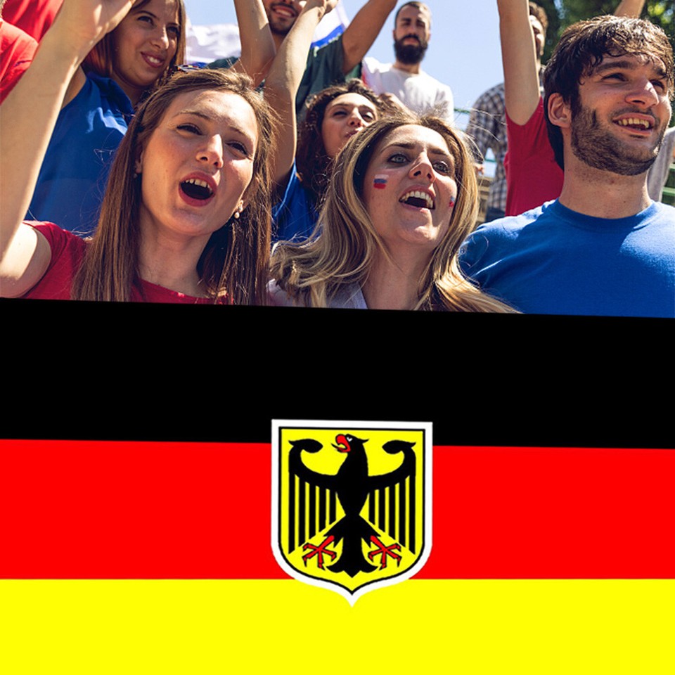 90x150cm Germany Flag Polyester Germany Banner Vivid Color Germany