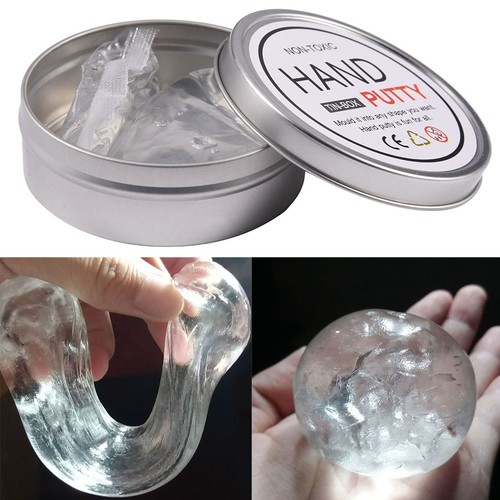 Children Intelligent Toy Transparent Crystal Nonmagnetic Plasticine Elastic Clay