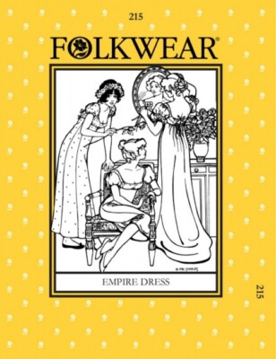 Folkwear Schnittmuster Schnittmuster Empire Kleid Damen Größe: 6-16