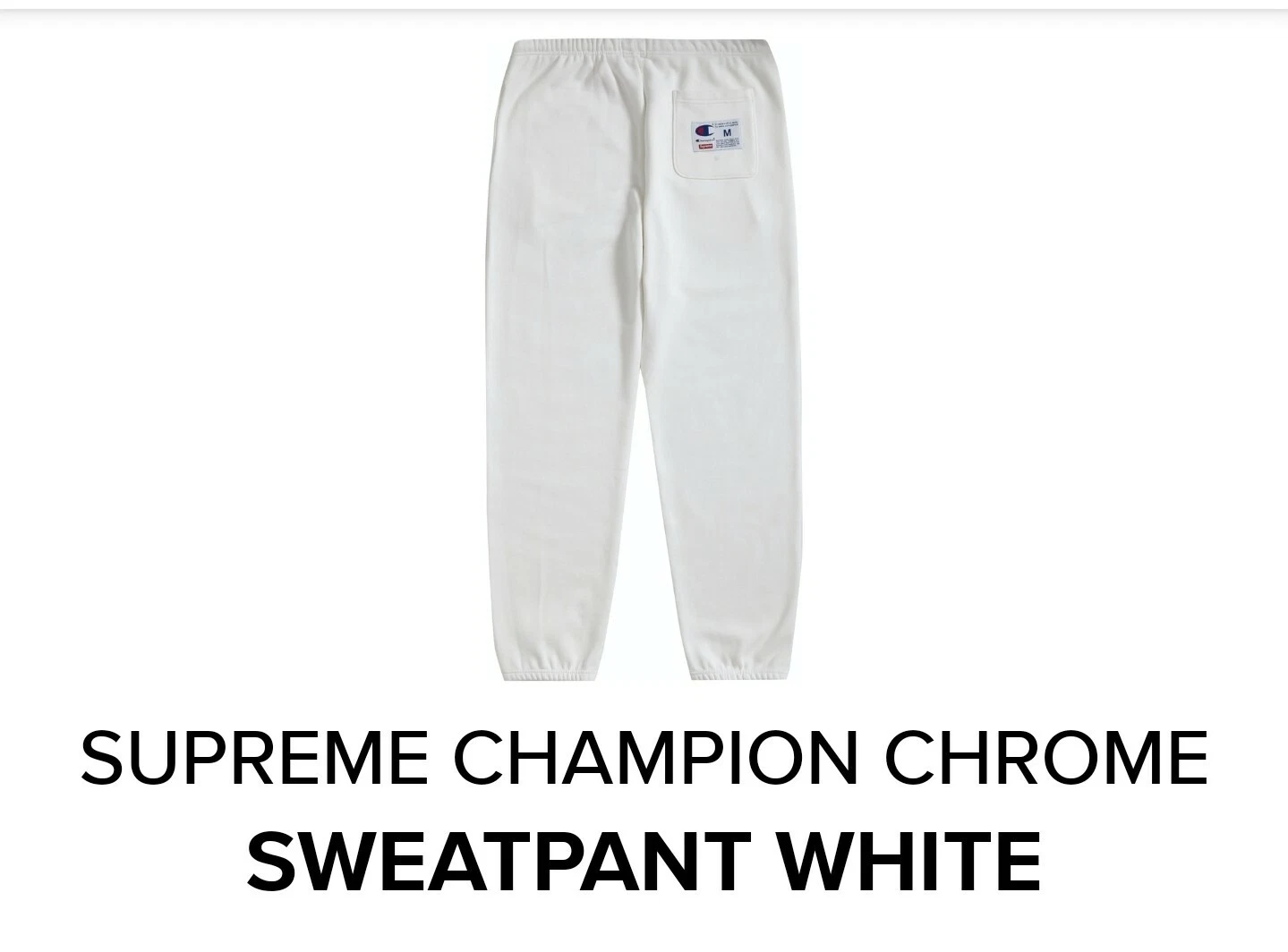 Pantalon de survêtement DS Supreme X Champion chrome athlétique PETIT MOYEN GRAND