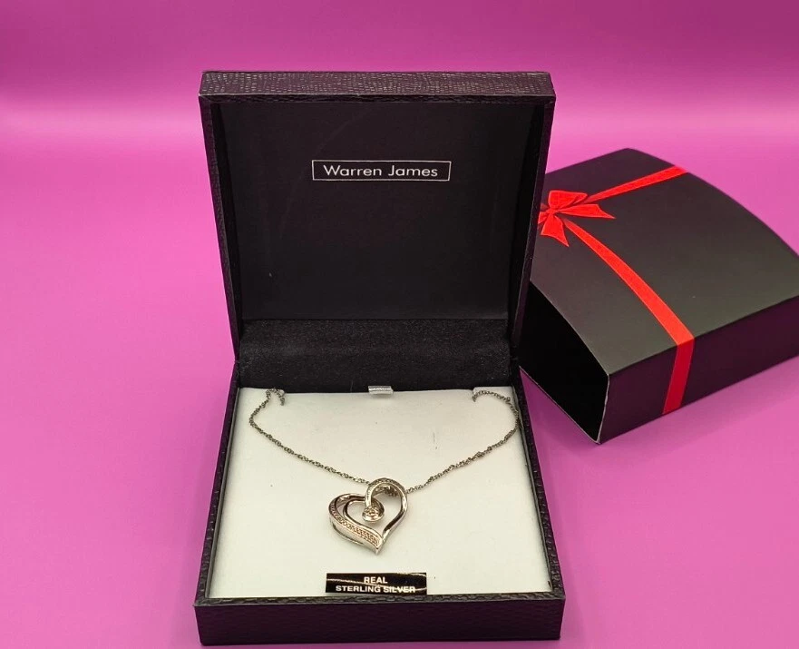 WARREN JAMES HEART necklace £3.50 - PicClick UK