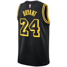 AUTHENTIC Los Angeles Lakers Kobe Bryant Nike Swingman Jersey City Edition Lg