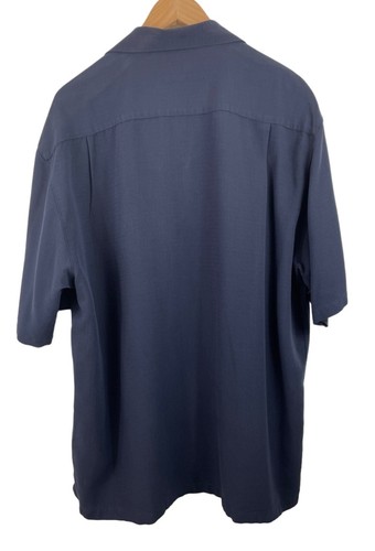Ashworth Mens Size XL Blue Short Sleeve Button Up Shirt 2005 Senior Open NCR CC - Picture 2 of 16