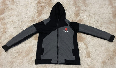 Suzuki Motorcycles Hoodie, Size L/XL. Measurements in photo