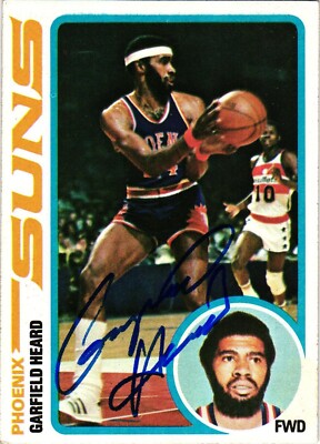 Garfield Heard signed 1978-79 Topps NBA Basketball Card #54 AUTO Suns