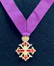 Red Cross of Constantine Sovereign (Past) Jewel with Collerette