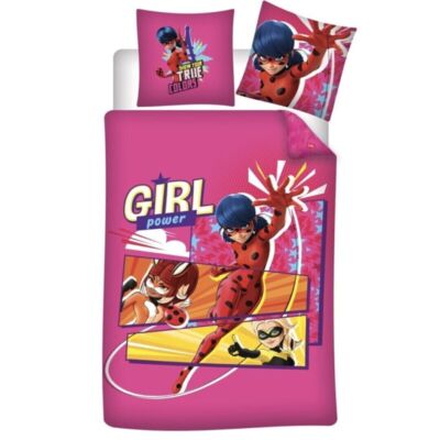 Miraculous Ladybug Queen Bee Mikrofaser Kinderbettwäsche Set 135/140x200 63x63