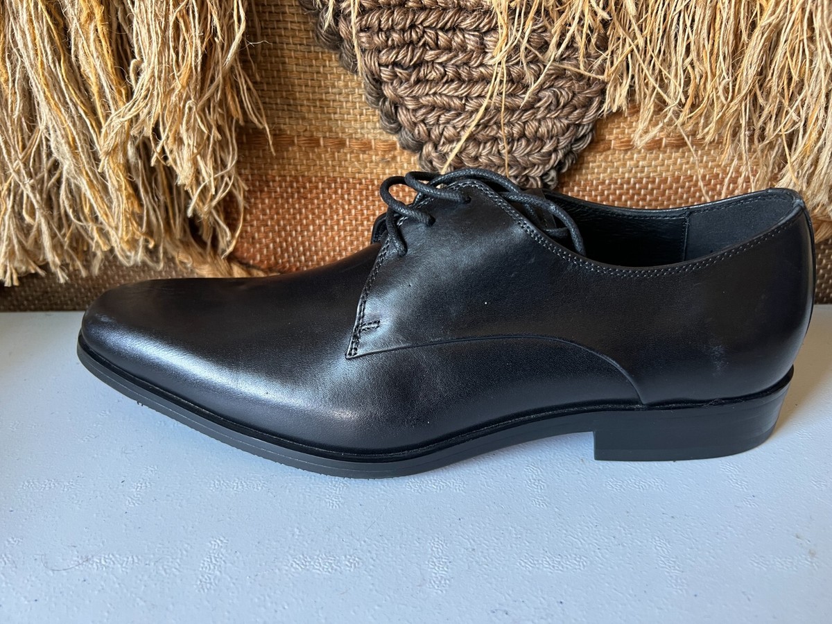 Frye Oxford Dress Shoes Mens 9.5 D Black Distressed Leather FRYE Paul Bal Black Leather Oxford | Harbour Thread main image 2