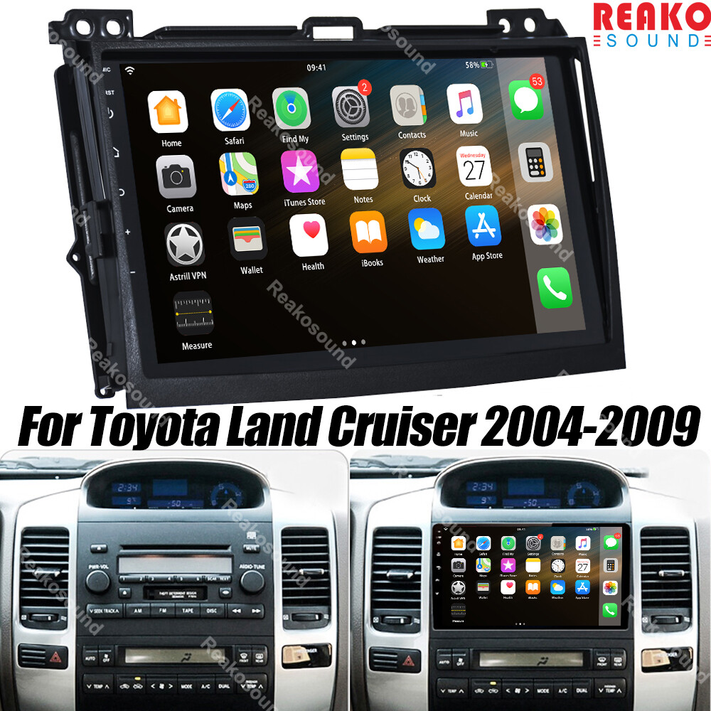 Apple - ちう For Toyota Land Cruiser 1998-2007 Apple CarPlay Car Radio