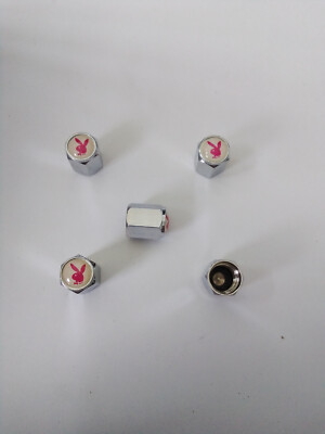 Set of 5 Wheel Tire Caps Air Valve Stem Cover For PLAY BOY Truck Car Free Ship