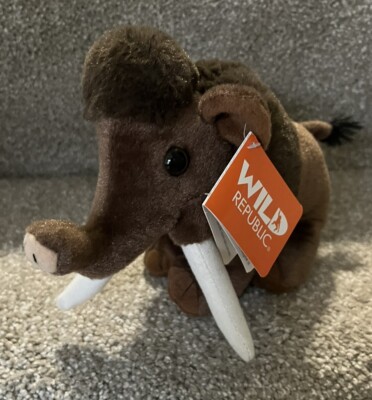 Wild Republic 8'' Mini CK Woolly Mammoth Plush Stuffed Animal  w/tag