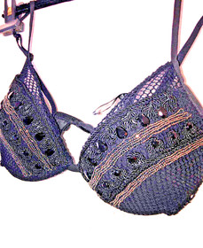 La Perla Calypso Embellished  Bead Mesh Contour Bra ,US 34C / FR 85C NWT $450