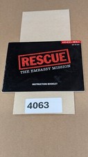 Rescue The Embassy Mission - Nintendo NES- Manual Only  NO GAME 