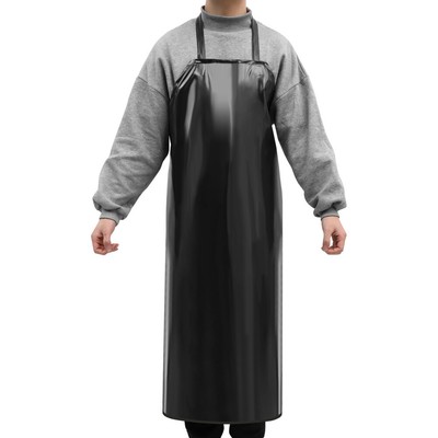 Waterproof Unisex Heavy Duty Apron for Butchers Kitchen (Black Random Style)