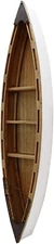 47 Inch Wood Boat Shelf Decor Nautical Wall Hanging Boat Ornament Beach Theme Ro