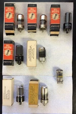 Lot of 8 Vintage Electron Tubes | Various Sizes & Brands