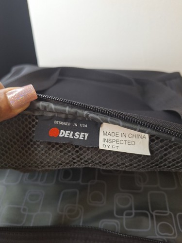 DELSEY Luggage Helium Superlite Lightweight 2 Wheel Rolling Tote Suitcase Black - Picture 7 of 17