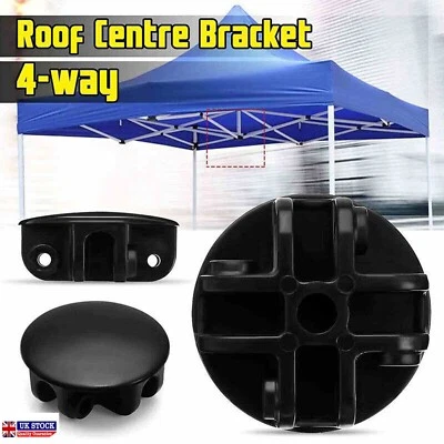 4-Way Pop-up Gazebo Tent Spare Parts Roof Centre Canopy Connector Bracket Black