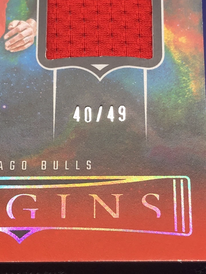 Zach Lavine 2023 Panini Origins Jersey Patch Color Match RED /49 Chicago Bulls - Image 3 of 3