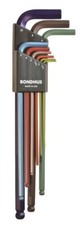 Bondhus 9 pc ColorGaurd XL Metric Hex L Wrench Set 1.5 - 10 mm MADE IN USA 69699