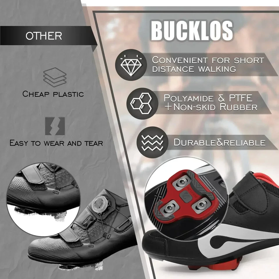 Para LOOK Keo Botines Flotador Carretera Ciclismo Zapatos Pedal Tacos para Look Keo Bicicleta Foto 2 de 4