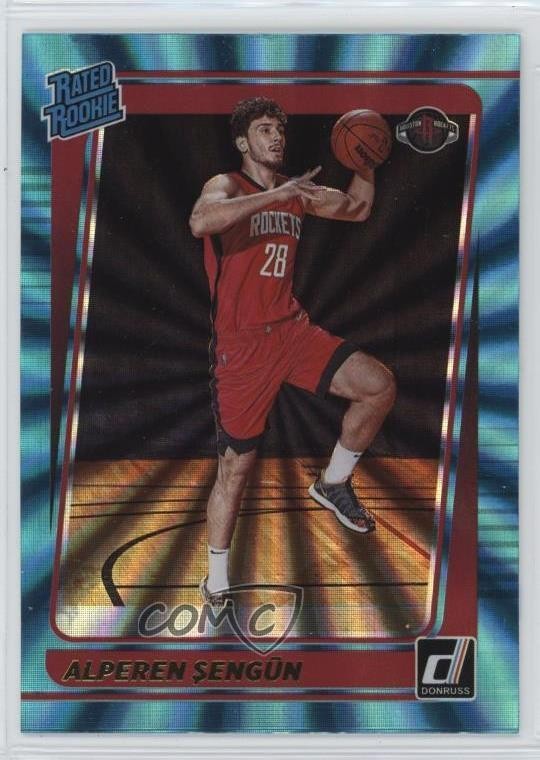 2021-22 Panini Donruss Rated Rookie Holo Teal Laser Alperen Sengun #219 0yp5