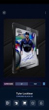 Topps Bunt 25 Tyler Locklear Encased Refractor Signature Super Rare DIGITAL