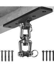 Heavy Bag Hanger Punching Bag Ceiling Mount Hanger 360° Rotation Hook for Box...