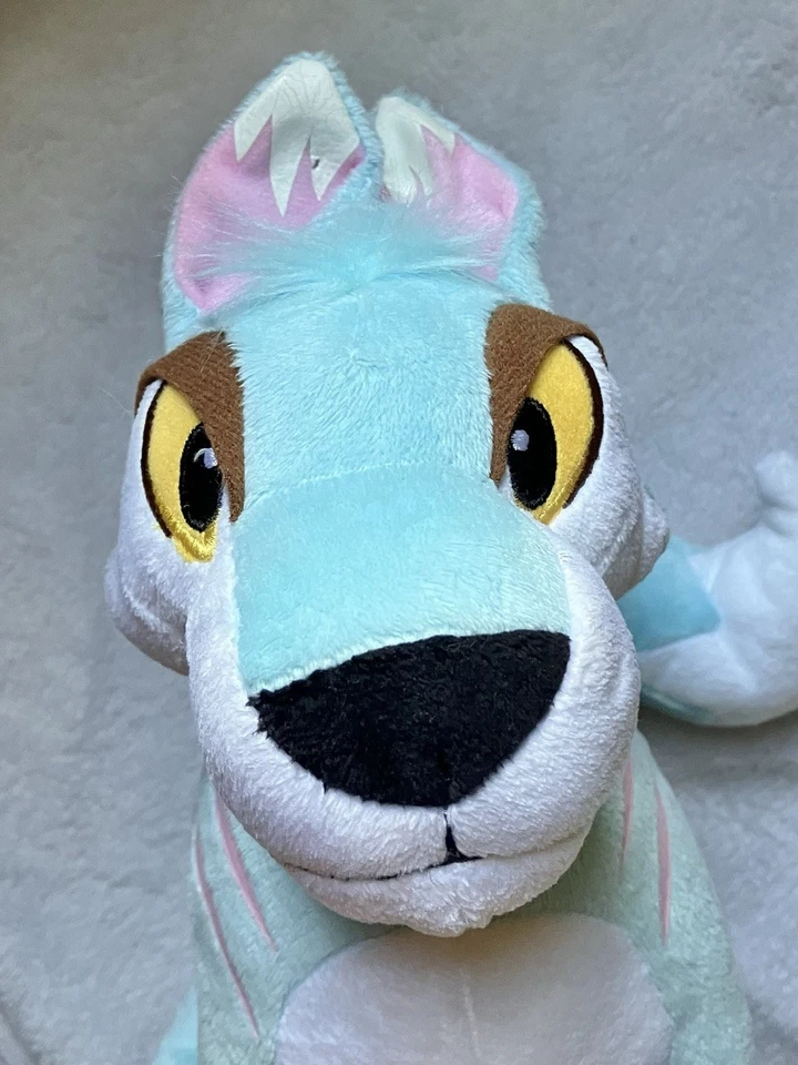 "Lupa de peluche JAKKS Neopets azul rosa a rayas 10"" 2008" Foto 3 de 4