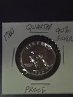 🥇1960 PROOF 90% Silver Wash. Quarter 25¢🎊