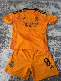 Real Madrid Children's Orange Kit Size 22