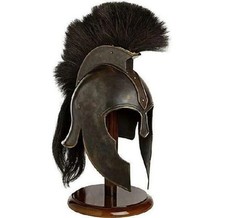 Medieval Greek Spartan Knight Troy Achilles Helmet Armor Crusader