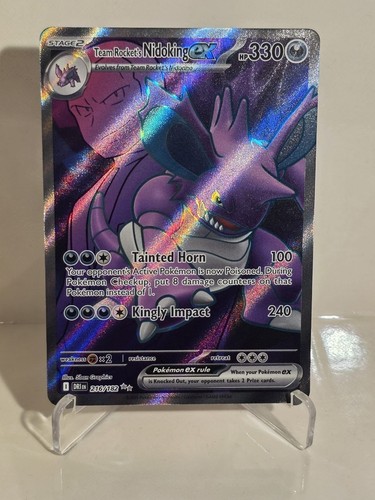 Team Rocket's Nidoking ex 216/182 Destined Rivals EN Pokemon Holo