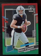 2023 DONRUSS Optic Rated Rookie Preview Red & Green Prizm AIDAN OCONNELL #360