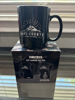 Ubisoft Far Cry 5 Heat Changing Cult Coffee Mug Black Ceramic 11oz Video Game