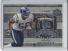 Shawne Merriman, 2006 Upper Deck 10 Sack Club  Football  Card #10S-SM (A)