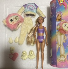 Barbie Cutie Reveal Cute Tees Lion Plush 10 Surprises Soft Cuddly Toy