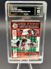 Panini 2020 Mosaic Flea Flicker Green Prizm Buccaneers FF13 GMA 10 Brady Evans