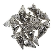 50 Pieces Pendant Charms Filigree Shape Cone beads of For