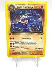 Pokemon Dark Machamp 10/82 set Team Rocket Holo Unlimited Wizards ITA Poor