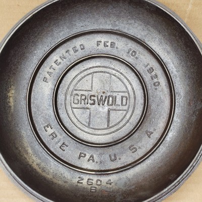 Vintage Griswold Tite Top No 7 Dutch Oven Lid Only 2604 B 