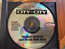 TravRoute Road Trips City-To-City Mapping Software PC CD 1997 